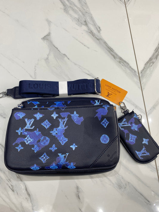 Navy Messenger Bag