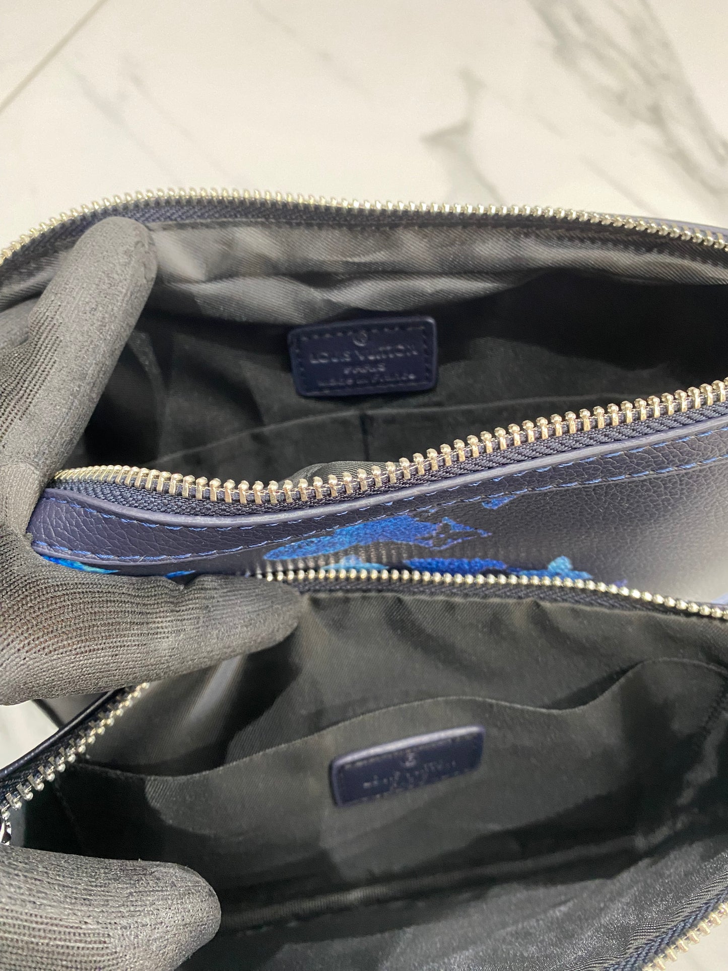 Navy Messenger Bag